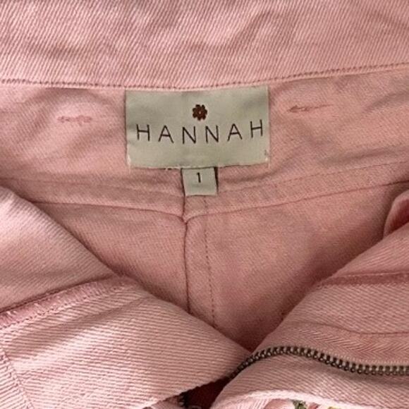 Hannah ArtWear Paula Skirt Embroidered Flower Denim Skirt Sz Small Cottage Core - Picture 7 of 7